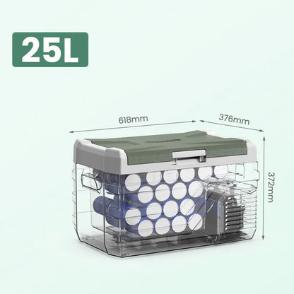 Draagbare Koelbox – Mobiele Koelkast – Camping Koelbox – Auto Koelbox – 25L Inhoud – Koelen Tot 0°C – Vriezen Tot -20°C - QUORE