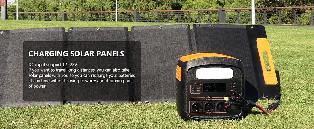 Mobiele Powerstation – Draagbare Energiebron – Noodstroomvoorziening – Back-Up Batterij – 1100 Wh Capaciteit – 1200W Continu Vermogen