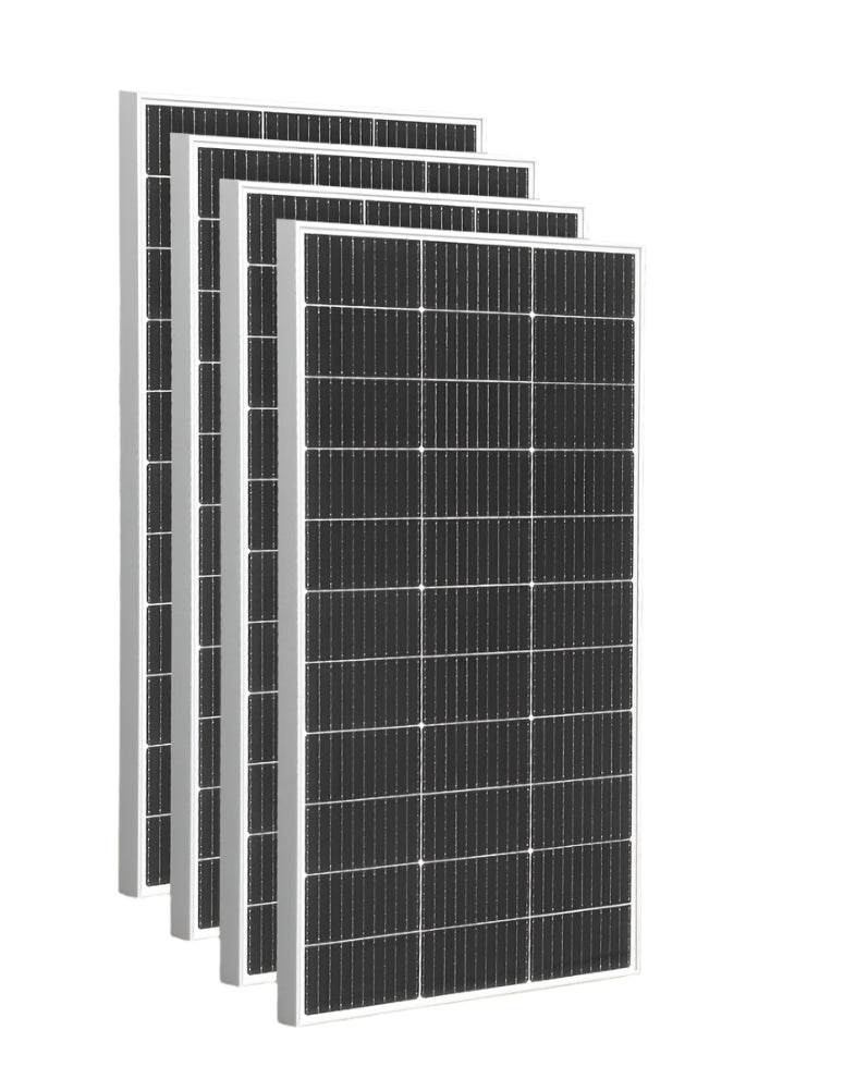 Zonnepaneel - Zonnepanelen - Monokristallijne Solar Kit - Waterdicht - met Glas - en Aluminium Frame - Lichtgewicht - 12V - 450W - 3stuk - voor Boot - Camper - Caravan - RV of Tuin
