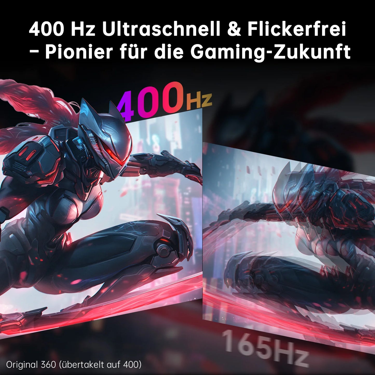 Gaming Monitor – Gaming Scherm – PC Monitor – Breedbeeld Monitor – Full HD Monitor – 24,5 Inch – 400Hz Verversingssnelheid – 1 ms Responstijd – Mat Scherm – HDR400 - QUORE