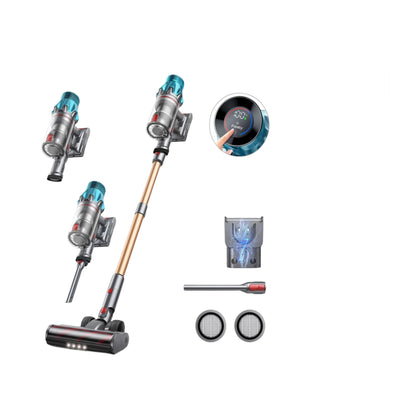 Steelstofzuiger - Stofzuiger - Draadloze - Vacuum Cleaner - 550W - 45kPa Zuigkracht - LED Touchscreen – Tot 60 Min Gebruiksduur – Brushless Motor