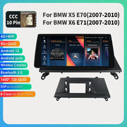 CarPlay - Multimedia Autoradio - Car CarPlay Scherm - Autoradio - Android Auto Multimedia - 07-10 8G 256G CCC - Intelligent Scherm - voor BMW X5 E70 X6 E71 CCC CIC -Auto 4G RDS SWC