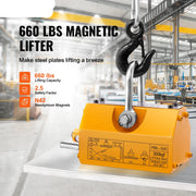 Magnetische Lifter - Hef Gereedschap - Lier - 600 Kg - Permanente Magnetische Lifter - 2,5 Veiligheidsfactor Neodymium & Stalen Hefmagneet Hefmagneten