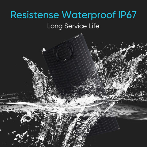 Hoge Kwaliteit Flexibele Zonnepaneel - Voor Thuis Camper en Camping - Zonnepaneel Opvouwbaar - 330W - Zwart - QUORE