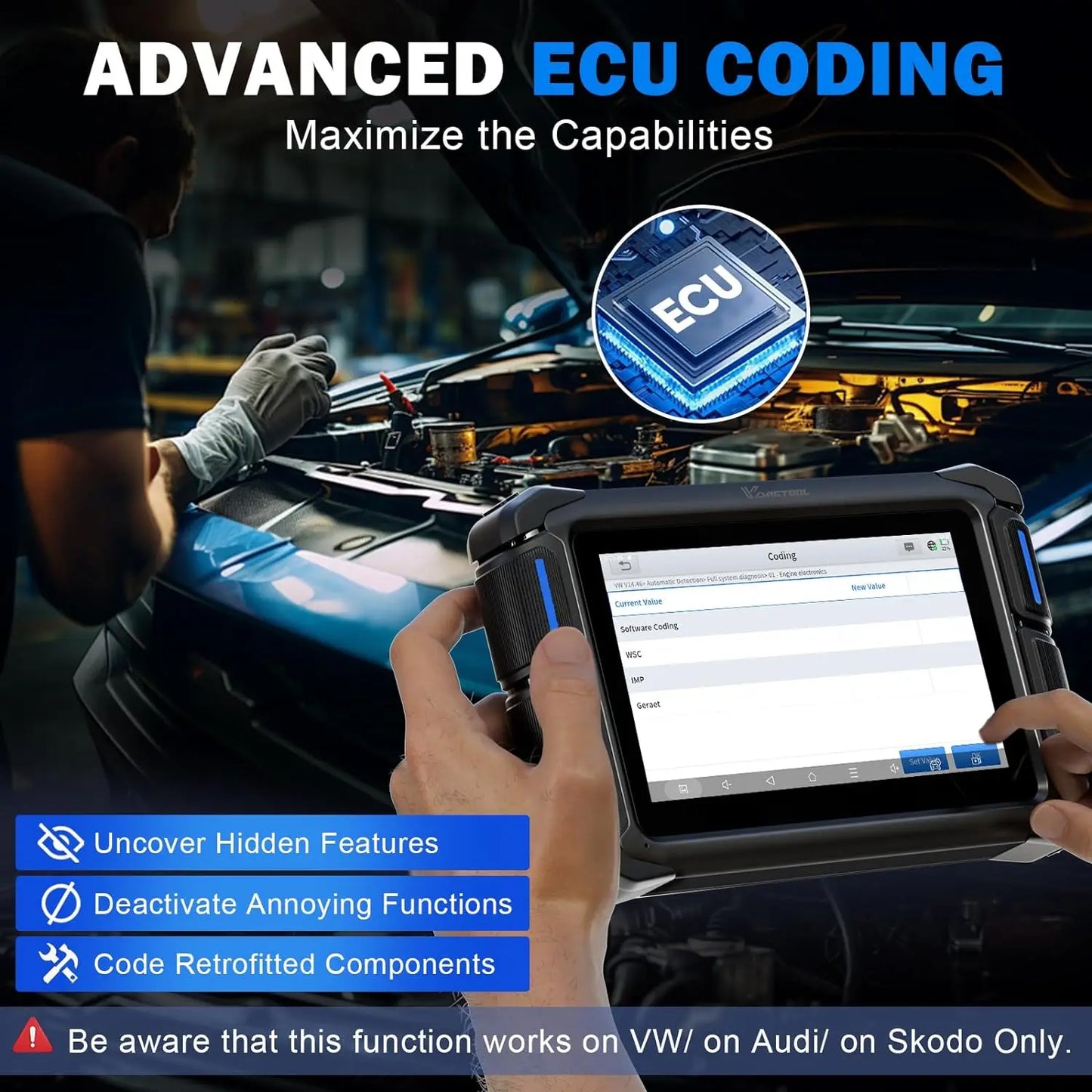 Autodiagnose Scanner – Auto Diagnoseapparaat – OBD Scanner – Voertuig Tester – ECU Programmer – 7 Inch Touchscreen – Wifi Updates