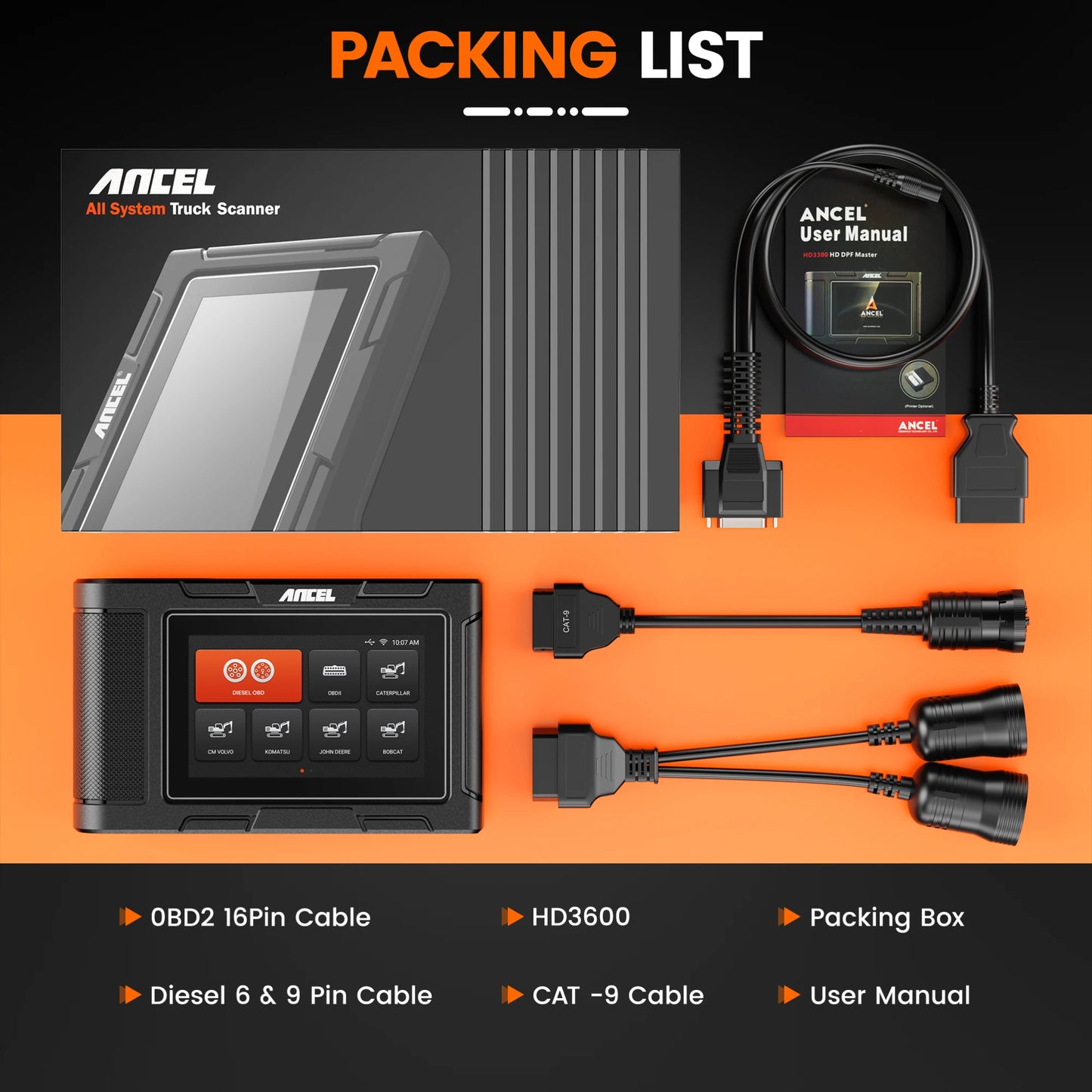 Allround Diagnosetool – Diagnose Scanner – DPF Reinigingsapparaat – Truck Scanner – Machine Scanner – Touchscreen – WiFi Updates
