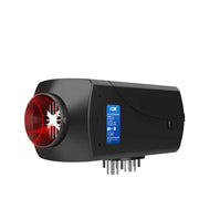 Fdik - Dieselverwarmer - Elektrische Kachel - Elektrische Verwarming - 24V - 5000W - Draaischakelaar - Alles in één Luchtverwarmer - Geluiddemper - voor Autotrucks Camper - Zwart