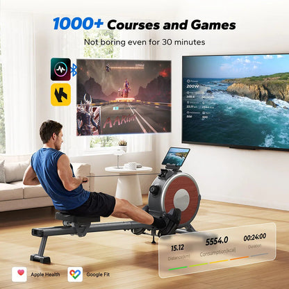 Roeitrainer – Roeimachine – Fitnessapparaat – Thuistrainer – Magnetisch Weerstandssysteem – 16 Weerstandsniveaus – Ergonomische Zitting