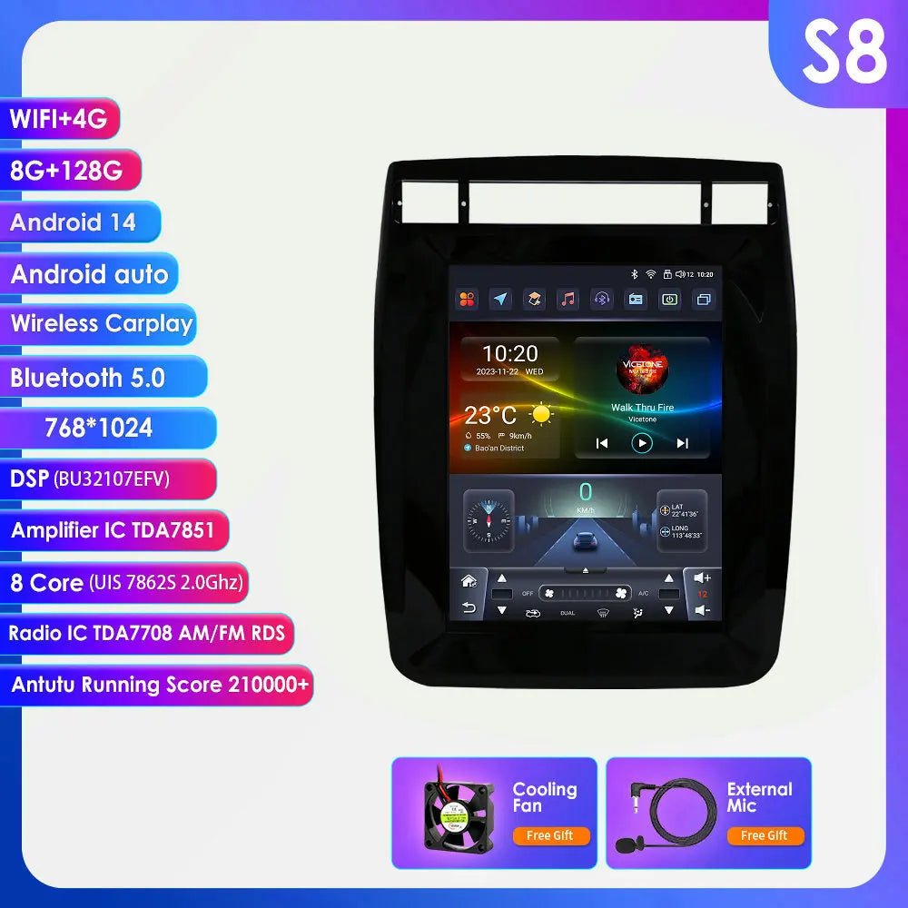 9.7INCH Android Car Radio for Volkswagen VW Touareg 2011-2017 Stereo Carplay Android Auto Multimedia Car Intelligent GPS Player