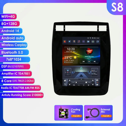 9.7INCH Android Car Radio for Volkswagen VW Touareg 2011-2017 Stereo Carplay Android Auto Multimedia Car Intelligent GPS Player