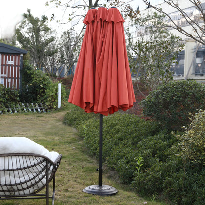 Terrasparasol – Tuinparasol – Balkonparasol – Zweefparasol – Waterdicht – 450 Cm Breed – 12 Stalen Baleinen