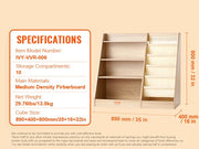 Boekenkasten - Boekenplank - Muurplank - Boekenplank - Opbergrek Organisator - 4-Tier - Houten Boekenplank - Zes-Layer Sling Boekenkast - voor Kinderkamer Speelkamer Kleuterschool Kinderdagverblijf