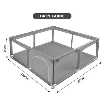 Foldable Play Gate - Baby Playpens - Play Gates - Safety Gate - Babies - Children - Playground - Bed Protection Edge - Foldable - Lightweight - 66x200x200cm.