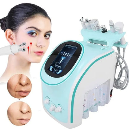 6-in-1 Hydrodermabrasie Machine – Huidverzorgingsapparaat – Gezichtsreinigingsapparaat – Anti-Acne – Huidverjonging – 35W Vermogen – Vacuum Tot 90 kPa