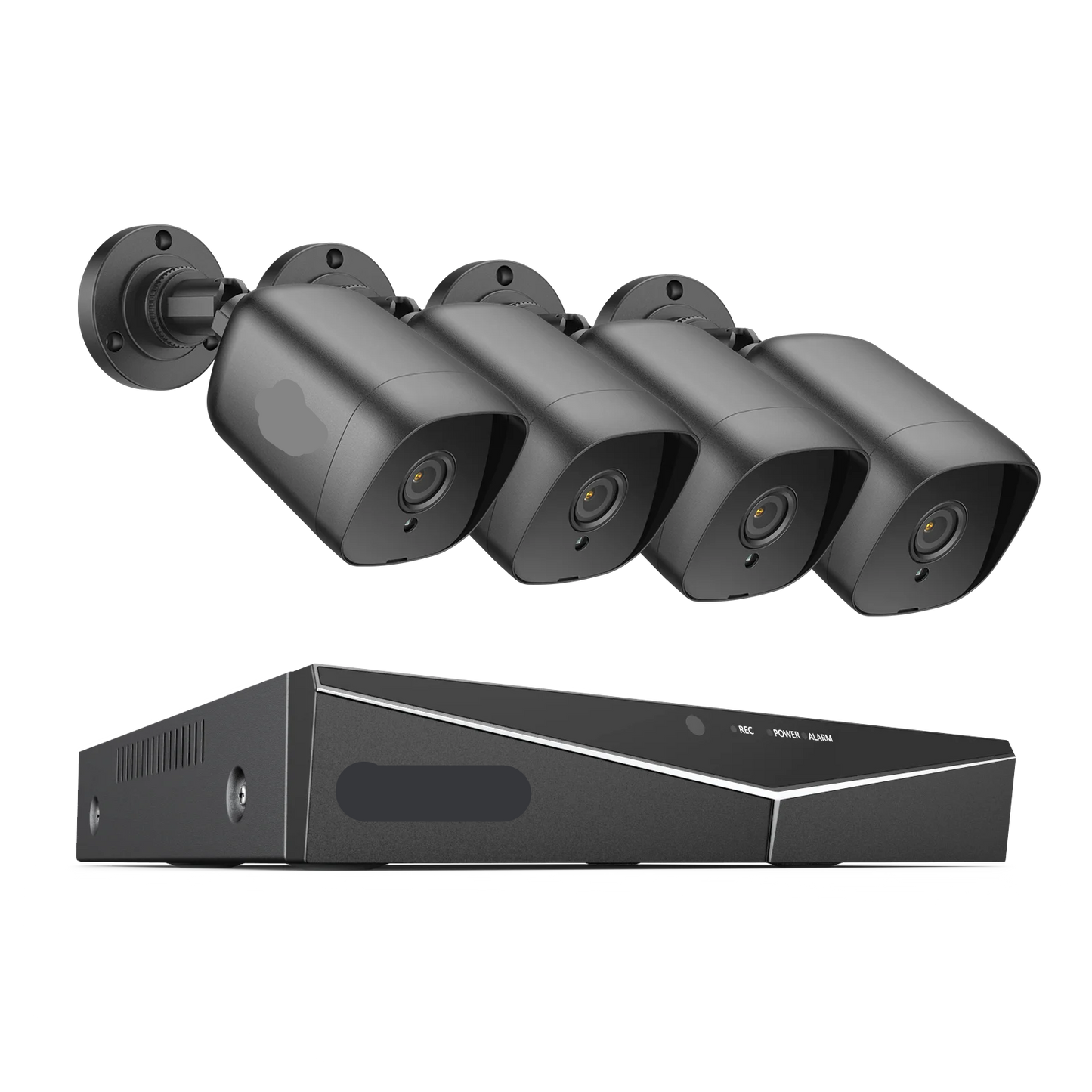 Beveiligingscamerasysteem - 4CH DVR - Openlucht- Bewakingscamera - Beveiligingscamera - IP66 Waterdichte - 2MP IR Buitenbeveiligingscameras - 1080P TVI CCTV Surveillance Kit - 2TB HDD - 4 Stuks - Zwart - QUORE