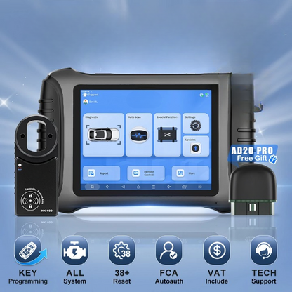 Sleutelprogrammeertool – Autosleutel Programmeren – Autodiagnose Scanner – ECU Codering – 8 Inch Scherm – 5000 mAh Batterij