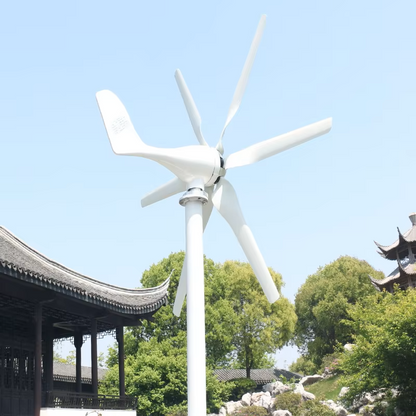 Windturbine - Windmolen - Windturbine Generator - Windenergie - Horizontale As - 3000W - 48V - Met vrije controle - 6 Messen - Stille en Efficiënte Energieoplossing - voor Thuisgebruik