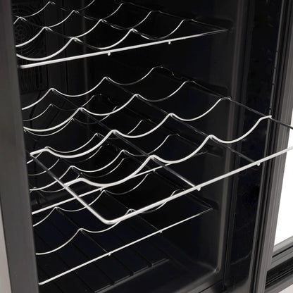 Wijnkoeler – Wijnkast – Wijnkoelkast – Wijnbewaarder – Temperatuurregelaar – 30 Flessen – LED Display - QUORE