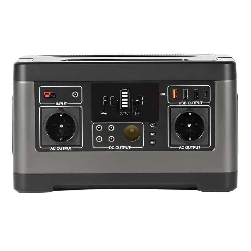 Powerstation - Generatoren - Aggregaat - Stroomgenerator - Generator - 500W - 520Wh Capaciteit - Draagbare Power Station - Lithium Batterij – Zonne-energie Generator – 5x DC Uitgangen – 4x USB Uitgangen