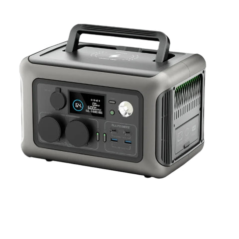 Powerstation - Stroomgenerator - 299Wh - met 2x 600W (1200W Surge) AC Uitgangen - voor Buiten Kamperen RV Thuis - Zwart