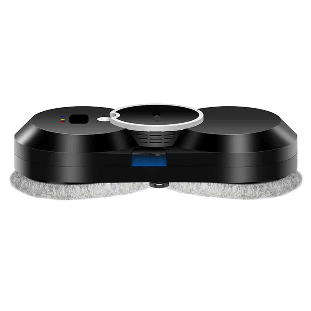 Robot Raamreiniger - Elektrische Glasreiniger - voor Thuis - 2800Pa - Automatische Sproeier - 220V - 50/60Hz - 500mAh - 80W - 65dB - 29.5 x 14.5 x 6.8 cm - Zwart