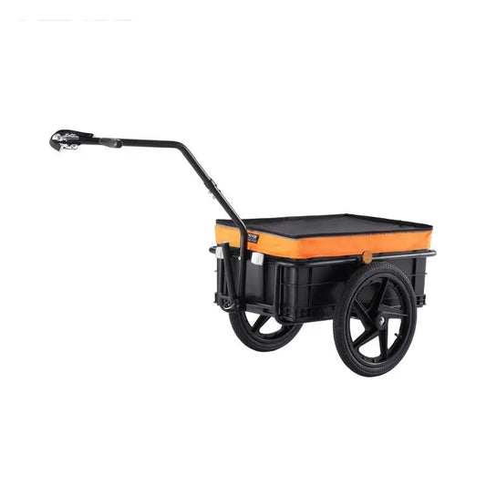 Bike Trailer - Bicycle Cart - Bike Basket - Transport Trailer Bike - 88 lbs - Foldable Storage - with 16” Wheels &amp; Safe Reflectors - Fits 24”-28” Bike Wheels