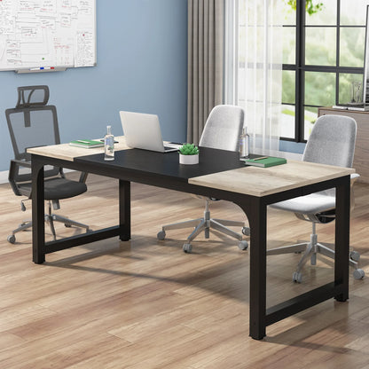 Computertafel – Bureau – Werkplek – Studietafel – Houten Tafel – 180 Cm Breed – Vintage Design