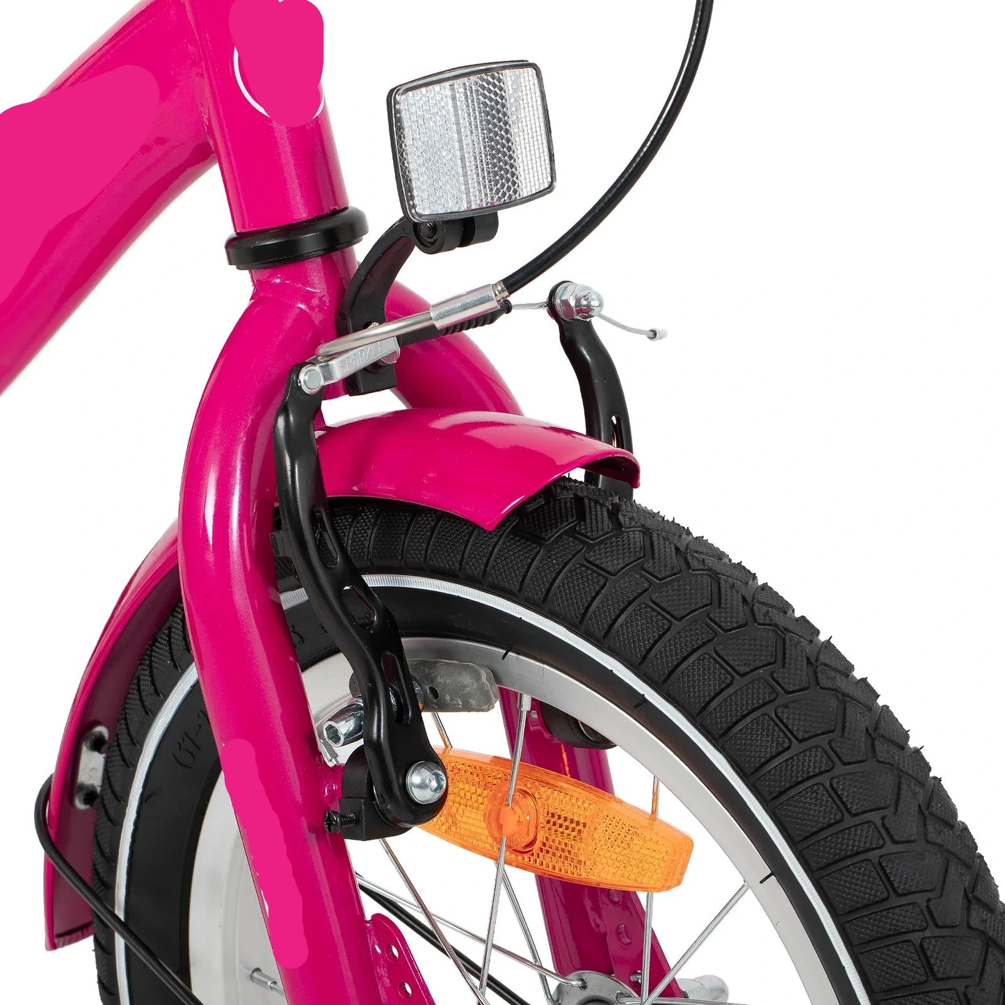 Kinderfiets - Loopfiets - Kleuterfiets - met Zijwielen - Inclusief Bel & Achterrek - Leuke Fiets - voor Meisjes en Jongens - van 2-7 Jaar - 12inch - Metaal - Roze