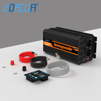 Omvormer – Stroomomzetter – Spanning Omzetter – Power Inverter – 3000W Continu Vermogen – Beveiliging Tegen Overbelasting
