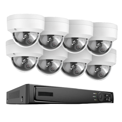 8-kanaals NVR Beveiligingssysteem – 4K IP Camera Set – Video Recorder – Camerabewaking – Netwerk Camera – 8MP Resolutie – PoE Ondersteuning – Bewegingsdetectie Mens & Voertuig - 2TB
