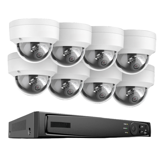 8-kanaals NVR Beveiligingssysteem – 4K IP Camera Set – Video Recorder – Camerabewaking – Netwerk Camera – 8MP Resolutie – PoE Ondersteuning – Bewegingsdetectie Mens & Voertuig - 2TB