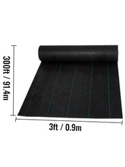 Garden fleece - Fleece cloth - Plant protection - Fleece cloth - Weed fleece - Drainage cloth - Woven ground cloth - 3 x 300ft - Landscape cloth