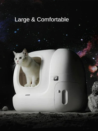 Kattenbak – Zelfreinigende Kattenbak – Automatische Kattenbak – Slimme Kattenbak – Elektrische Kattenbak – Met App Bediening – 7,6L Groot Reservoir