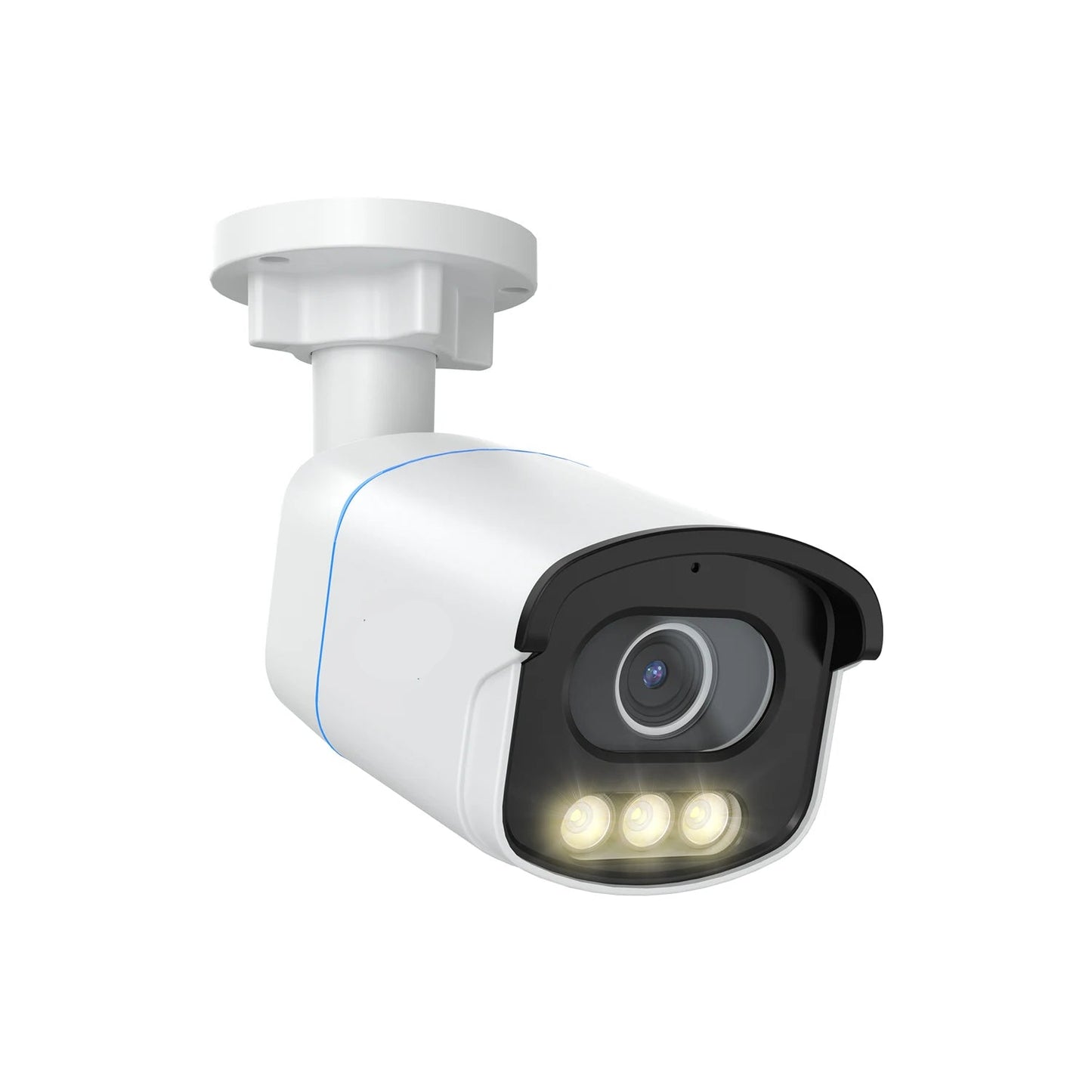 Beveiligingscamera - Buiten Camera met Nachtzicht - Camerabewaking - 5MP 3K - PoE - IP Camera - AI Personen - Voertuigen Detectie - Ingebouwde Microfoon - 4500K Warm Licht - Waterdicht IP66 - 330x330x83mm
