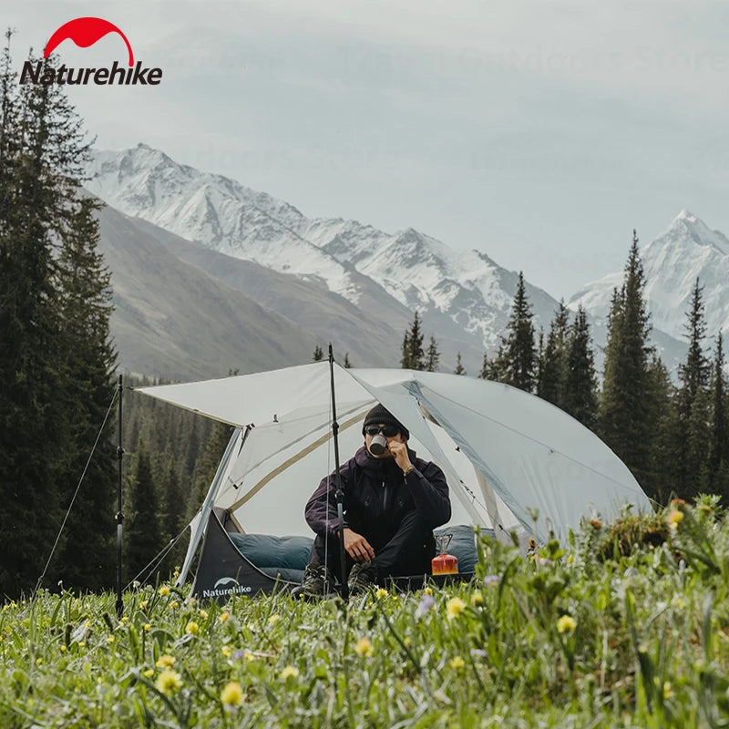 Naturehike Star River UL Camping Tent 15D Silicone 2 Person 3 Seasons Tent Ultralight Portable Outdoor Hiking Tents With Mat