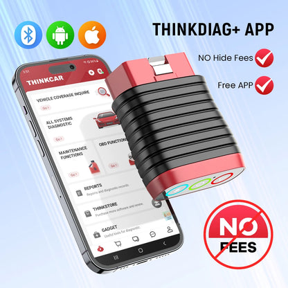 Thinkcar - OBD2 Scanner - Diagnosecomputer - Storing Verwijderen - Uitleesapparatuur Auto - Diagnose Auto - Diagnose apparatuur voor auto's - Volledige systeemdiagnose - Auto Accessoires