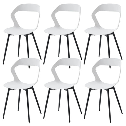 Eetkamerstoelen – Bureaustoelen – Stoelen Voor Eetkamer – Zithoeken – Stevige Metalen Poten – Comfortabele Kunststof Zitting