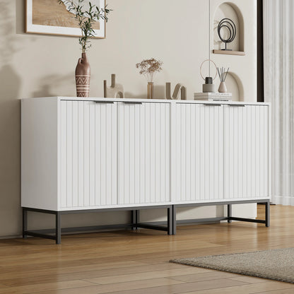 Sideboard – Dressoir – Opbergkast – Kast – Tweede Deuren – Hoogwaardig Spaanplaat – 160 Cm Breed