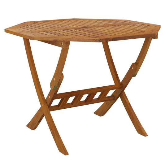 Opvouwbare Tuinset – Houten Tuinmeubel – Balkonset – Terrasmeubels – Massief Acaciahout – Parasolstandaard – Ruimtebesparend Design