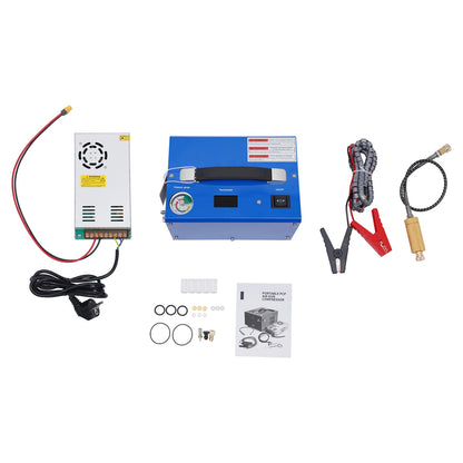 High-Pressure PCP Luchtcompressor – Compacte Luchtpomp – Duikfles Vuller – Airsoft Compressor – 30 Mpa Max Druk – 250W Kopermotor