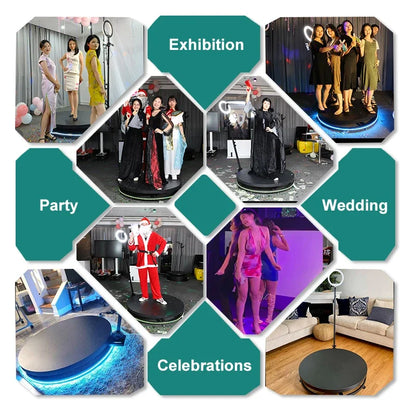 Fotohokje – Photobooth – Foto Prop Set – Foto Accessoire – Photo Booth – 360° Draaibaar – Aluminium & Roestvrij Staal