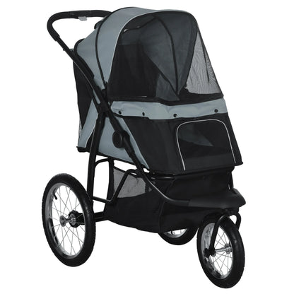 Hondenwagen – Inklapbare Hondenkar – Hondentrolley – Hondenbuggy – Middelgrote Honden – Stevig Metalen Frame – Opbergmand