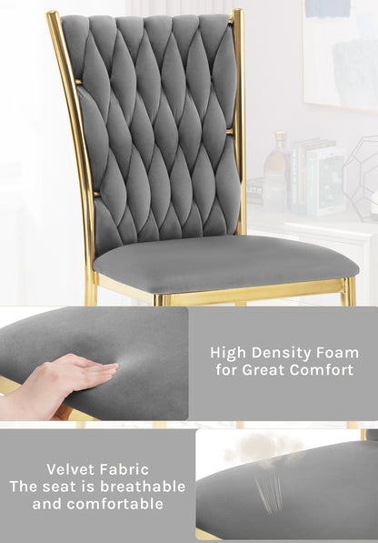 Eetkamerstoelen – Stoelen – Dining Chairs – Velvet Stoelen – Tafels Stoelen – Zacht Velvet – Metalen Frame