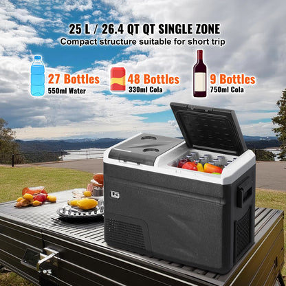 Autokoelbox – Draagbare Koelbox – Elektrische Koelbox – Frigobox – Mini Koelkast – IJsfunctie Tot 13,6 kg – Capaciteit 36 Liter