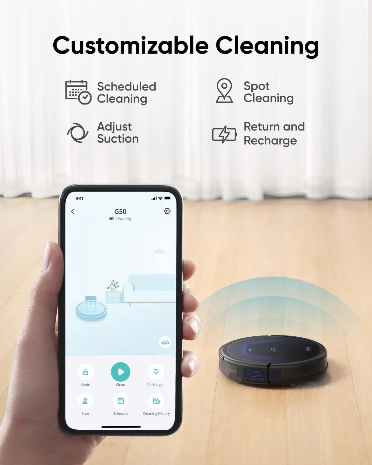 Robotstofzuiger – Dweilrobot – Automatische Stofzuiger – Schoonmaakrobot – Huishoudrobot – Compact 6V – Duurzaam Kunststof