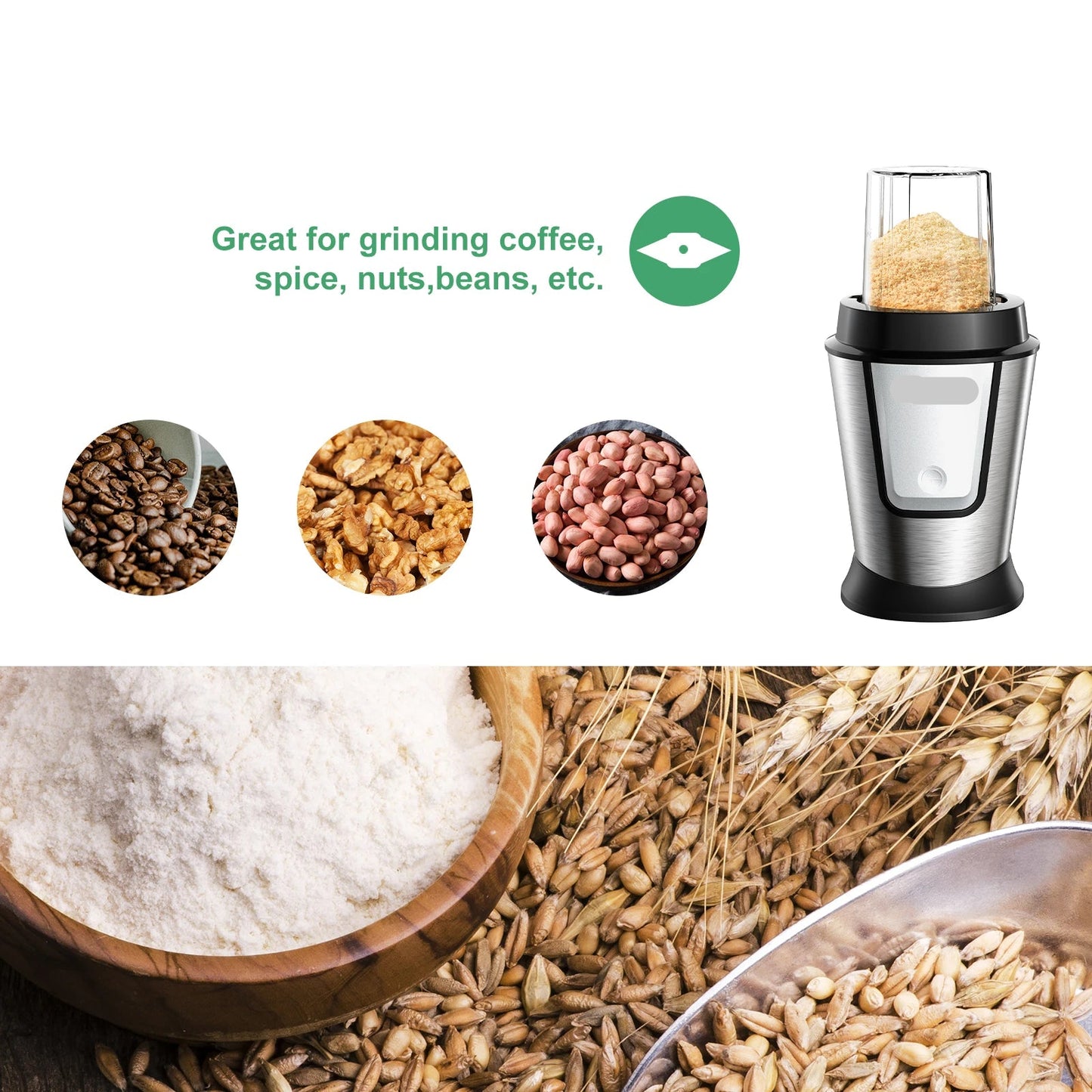 3-in-1 Multifunctionele Foodprocessor - Blender - Nutribullet - Smoothie Maker - Hakmolen - Droogmolen - 700W - QUORE