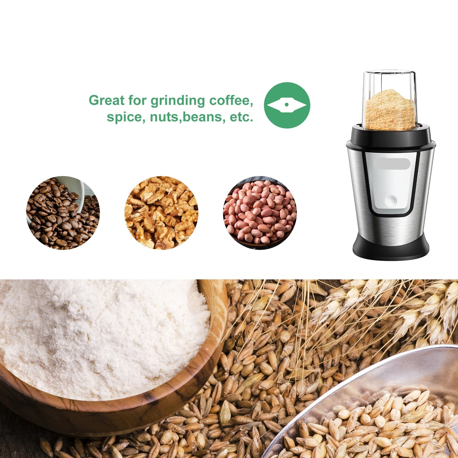 3-in-1 Multifunctionele Foodprocessor - Blender - Nutribullet - Smoothie Maker - Hakmolen - Droogmolen - 700W - QUORE