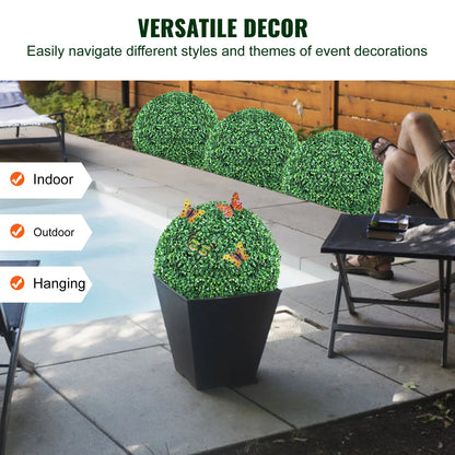 Kunstmatige Buxusbol - Plantendecoratie - Kunstplant - 20inch Tall - 472MM Diameter - Kunstmatig Buxus Heggenpaneel - Kunstplant - Home Goods - Groen