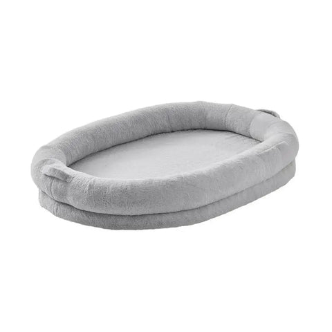 Hondenbed- Rechthoekige Hondenbedden - Hondenbed Menselijke Maat - met Wasbaar Imitatie Konijnenbont Hoes Ei Orthopedisch Schuim - voor Mens en Huisdier - Rechthoekig Pluche