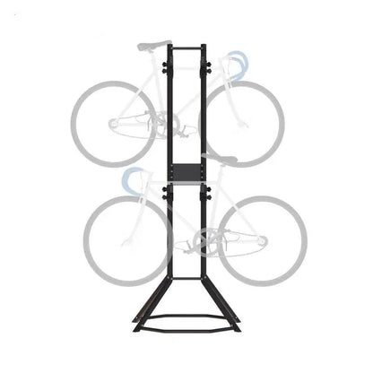 Fietsstandaard - Fiets Montagestandaard - Fietshouder - voor 4 Fietsen - Volledig Instelbare - Wandhouder - Ideaal voor MTB - Hybride Fietsen - Verticale Fietsstandaard - Houdt tot 117 kg - Zwart